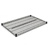 Alera Wire Shelving, Extra Shelves, 36wx24d x72h, 2 Shelves, Black