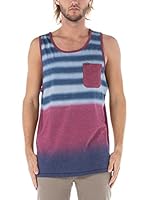 Nike Hurley Camiseta Tirantes Raglan Destroy (Azul / Ciruela)