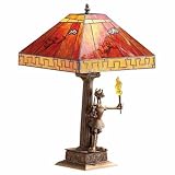Goofy (Olympic Torch) Stained Glass Lamp