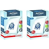 Miele GN AirClean 3D Efficiency Dust Bags  for Miele Vacuum, 2-Boxes of 4 Bags & 2 Filters