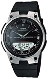 Casio Men's Core AW80-1AV Black Resin Quartz Watch with Black Dial
