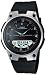 Casio Men's Core AW80-1AV Black Resin Quartz Watch with Black Dial