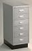 NPSG MD296SV Axcess 6 drawer under-the-desk unit Multi-Drawer unit with 3.5 Inch tall drawers SILVER
