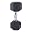 Cap Barbell Rubber Coated Hex Dumbbell with Contoured Chrome Handle (25-Pound)