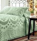Queen Chenille Textured Cotton Throw-Style Bed Spread