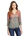41m0rl7UfaL. SL75  Star Vixen Womens Plus Size Flutter Sleeve Lace Print Top