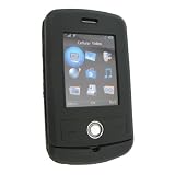 Silicone Skin Case for LG Shine CU720, Black