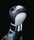 Black Leather Gear Shift Knob with Rotary Emblem for Manual Transmission Mazda6