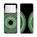 Circulitis Black (Green Swirl Black) - Apple iPod nano 1G (1st Generation) 1GB/ 2GB/ 4GB Protector Skin Decals - Faceplates