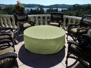 CoverMates Round Firepit Cover 34 x 20 Sage Green On Sale