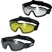 3 Skydive Goggles Clear Smoke Yellow