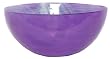 Colorful Recycled Art Glass Large Grape Salad Bowl 11.5"D, 5"H