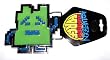 Aqua Teen Hunger Force Mooninites Glow in the Dark Belt Buckle