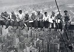 Lunch Atop a Skyscraper, c.1932 Humor Art Poster Print by Charles C. Ebbets, 36x24
