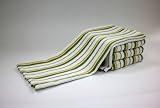 4 Pack Oversized Kitchen Towel sets in Green by Cotton Craft - Size 20x30 - Pure 100% Cotton - Crisp Basketweave striped pattern with hanging loop - Highly absorbent, soft & sturdy - Easy care machine wash - Buy 3 get free delivery - Save 66%