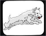 Click for more about Decorated Mouse Pad with running, pet, dog, scotty - .