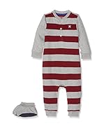 Hackett London Pijama Str Bt Gset Nb (Gris / Rojo)