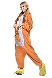 NEWCOSPLAY Unisex Onesies Pajamas Kigurumi Cosplay Sleepsuit Costume (M, Kangaroo)