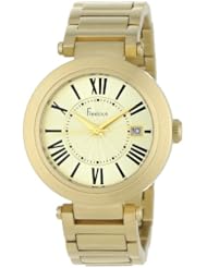 Freelook Womens HA1234GM-3 Cortina Roman Numeral Matte Gold  Watch