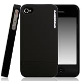 CaseCrown Glider Slim Fit Case for Apple iPhone 4 and 4S (AT&T, Sprint, & Verizon compatible) - Black Obsidian