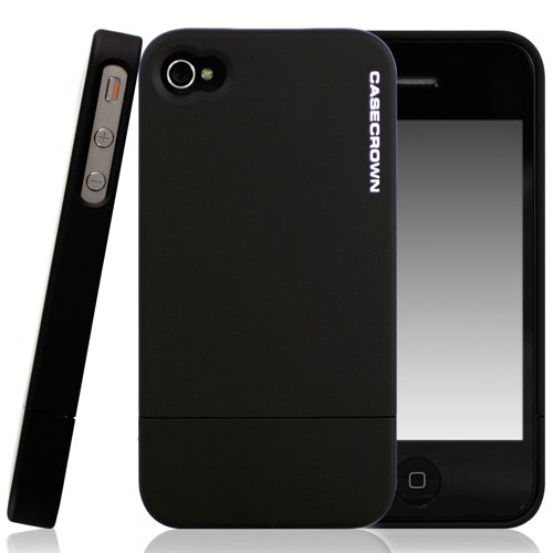 CaseCrown Glider Slim Fit Case for Apple iPhone 4 and 4S (AT&T, Sprint, & Verizon compatible) - Black Obsidian