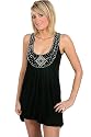 L75 Womens Black Beaded Stretch Jersey Dress Sizes 8-12 UK