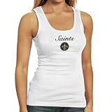 NCAA New Orleans Saints Womens Iconic Tank Top - White (X-Large)