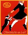 Chocolate au Lait Cuisine Art Poster Print by Johanna Kriesel, 16x20