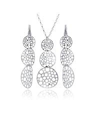 Nickel Free Sterling Silver Necklace & Earring Sets Itailian Set