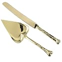 Gold Heart Serving Set