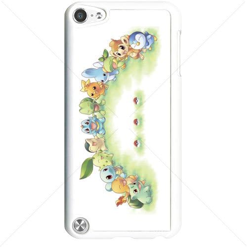 Pokemon Popular Cute Pikachu Apple iPod Touch iTouch 5th Generation Hard Plastic Black or White cases (White)