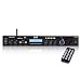 Pyle Bluetooth Home Theater Amplifier - 200 Watts into 5 Channels with Subwoofer Out, Easy Karaoke - Dual Mic, Wireless Streaming, USB/SD with MP3 player, RCA Input, FM Radio, LCD Display - PDA7BU