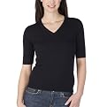 Merona&reg; Elbow Sleeve V Neck Sweater - Ebony
