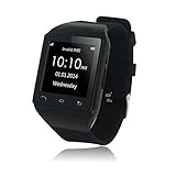 Flylinktech&reg; S18 Smart Watch Phone With MMS/SMS/Alarm/Kcal GSM Quad-band Unlocked Watch Phone (Black)