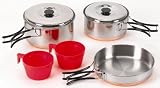 Stansport 361 Stansport Stainless 1 Person Cookset