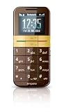 Emporia Elegance Handy (4,6 cm (1,8 Zoll), OLED Farbdisplay, ohne Branding) braun