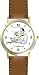 Habit 2 - Goal, Straight A's (English Text) - DELUXE TWO-TONE WATCH from THE 7 HABITS - WATCH COLLECTION BY WATCHBUDDY&reg; - Arabic Numbers - Brown Leather Strap-Size-Large ( Men's Size or Jumbo Women's Size )