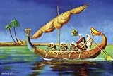 12 X 18 Stretched Canvas Poster Egyptian Sailing Craft