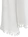 Joeoy Women's White Textured Embroidered Long Sleeve Peasant Blouse Shirt Top