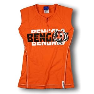 Buy Cincinnati Bengals NFL Ladies ASTRONOMY Split Neck Top, Tee, Orange
