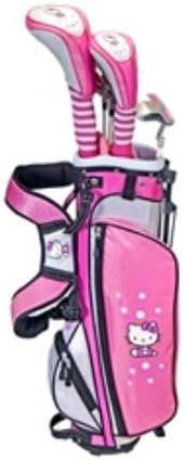 MMA Holding HKG-JRSET-6.8 Hello Kitty Golf Junior Set 6-8 Driver HB num. 4 Iron num. 7 SW Putter Bag