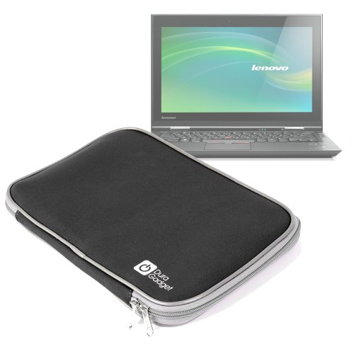 Sleek Black Water Resistant Neoprene Protective Laptop Sleeve For Lenovo ThinkPad X1 & L412