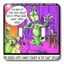 Londons Times Funny Aliens Cartoons - Alien Standup Comedians - Light Switch Covers - double toggle switch