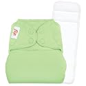 Flip Individual: 1 One-Size Snap Closure Diaper Cover & 1 One-Size Stay-Dry Insert - Grasshopper