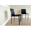 Black Full Leather Dining Chair By Wholesale Interiors