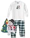 Kids Fun Snowman Christmas Tree Pajamas