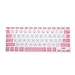 Case Star ® Pink and White Color Silicone Keyboard Cover Skin for Macbook 13