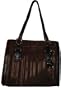 Etienne Aigner Purse Handbag Tote in a Box Collection Black/Espresso