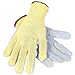 Cut Resistant Gloves, Gray/Yellow, L, PR
