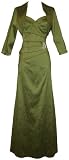 Textured Silky Strapless Gown with Crystal Pin  Bolero MOB Dress Mother of the Bride